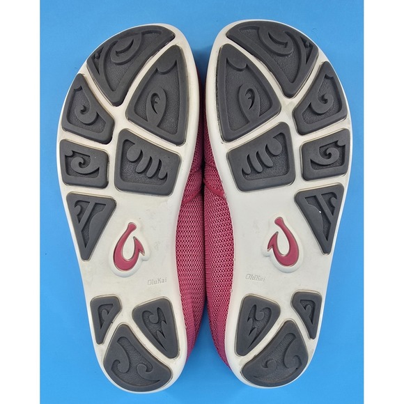Olukai Nohea Pink Mesh Slip On Shoes Girls Sz 6 EU 38 Women's 7.5 Loafers Beach - Picture 7 of 8
